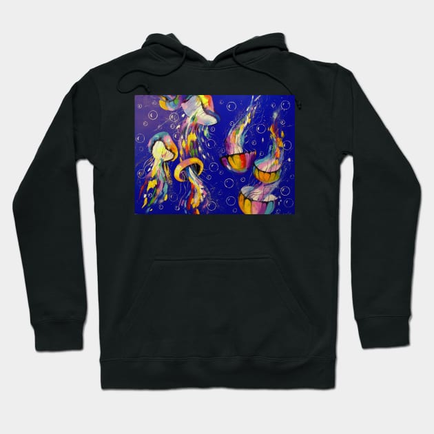 Jellyfish Hoodie by OLHADARCHUKART